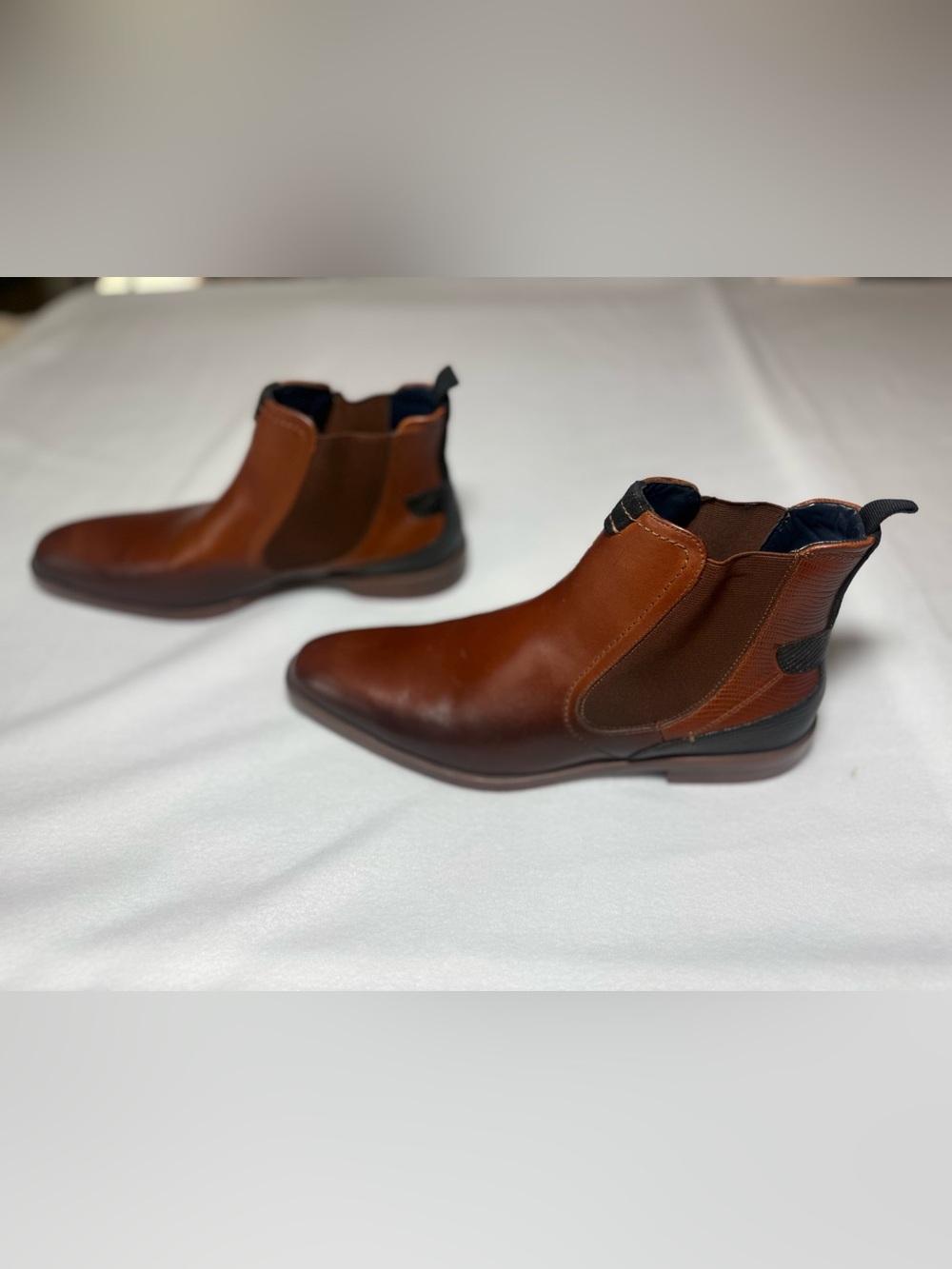 Stacy Adams Men’s Brown Leather Chelsea Ankle Boots